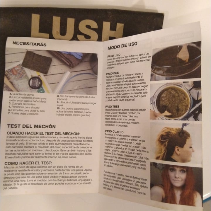 photo of LUSH Fresh Handmade Cosmetics Henné Rouge shared by @dorian_hyde on  27 Apr 2020 - review