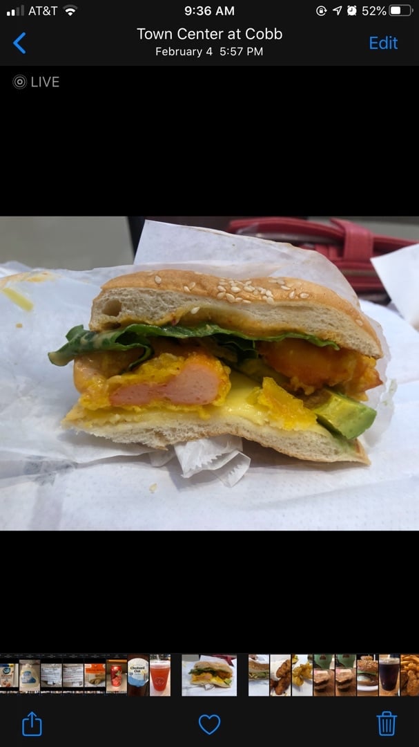 photo of VeGreen Burger Shrimp Burger shared by @squirrelsnacks on  23 Mar 2020 - review