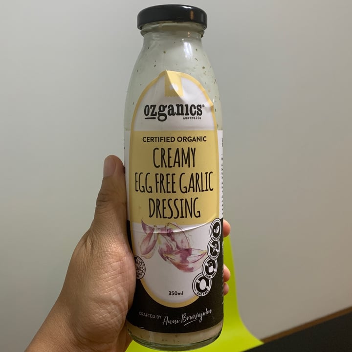 photo of Ozganics Creamy Egg Free Garlic Dressing shared by @rraaaaccchhh on  03 Apr 2021 - review