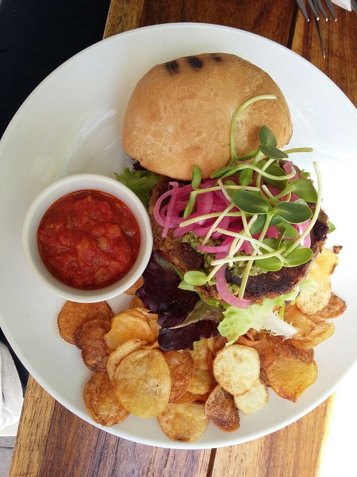 photo of The Courtyard Café Vegan burger shared by @teaganogorman on  12 Dec 2019 - review