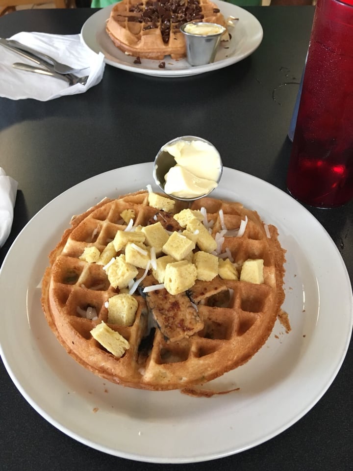 photo of Ocala Downtown Diner Vegan Waffles shared by @jessluch on  16 Apr 2020 - review