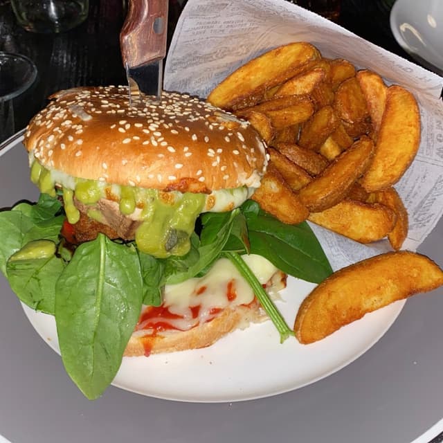 菜肴“Vegan burger”的照片