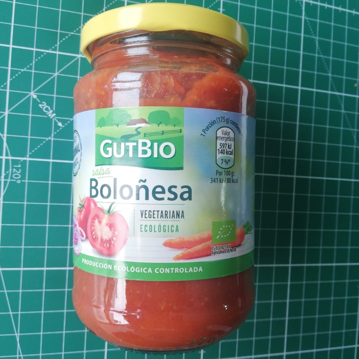 photo of GutBio Salsa Boloñesa shared by @crastleveg on  31 Jan 2021 - review