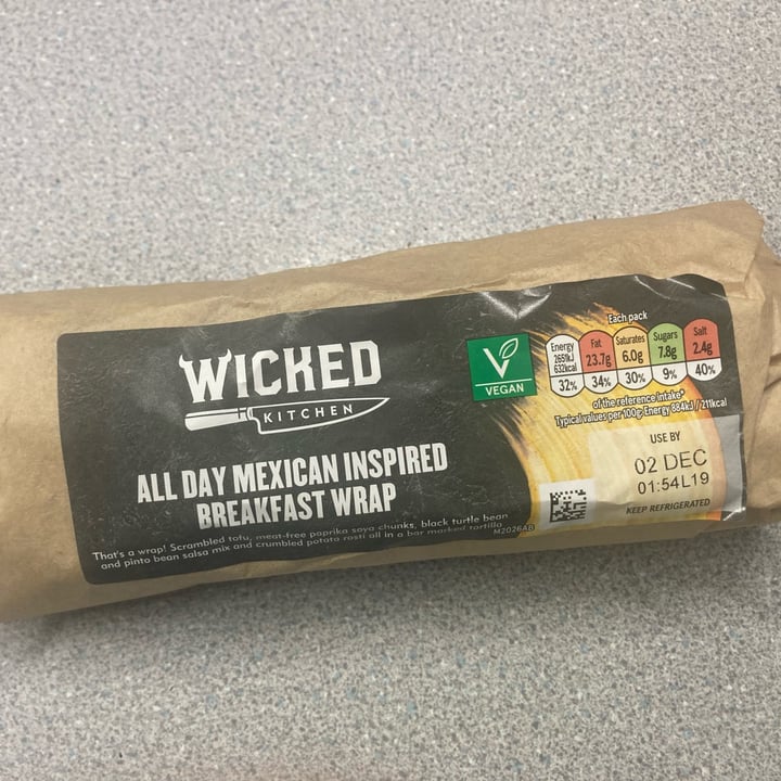 photo of Wicked All Day Mexican Inspired Breakfast Wrap shared by @jontr on  30 Nov 2021 - review