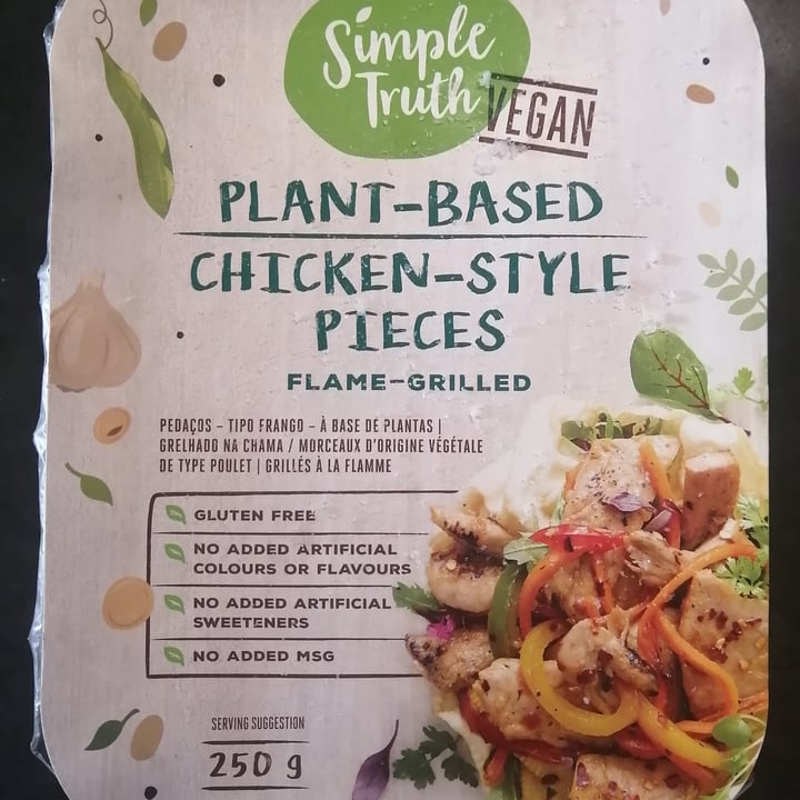 photo of Simple Truth Plant-Based Chicken-Style Pieces Flame-Grilled shared by @veganstonergirl on  04 Oct 2021 - review