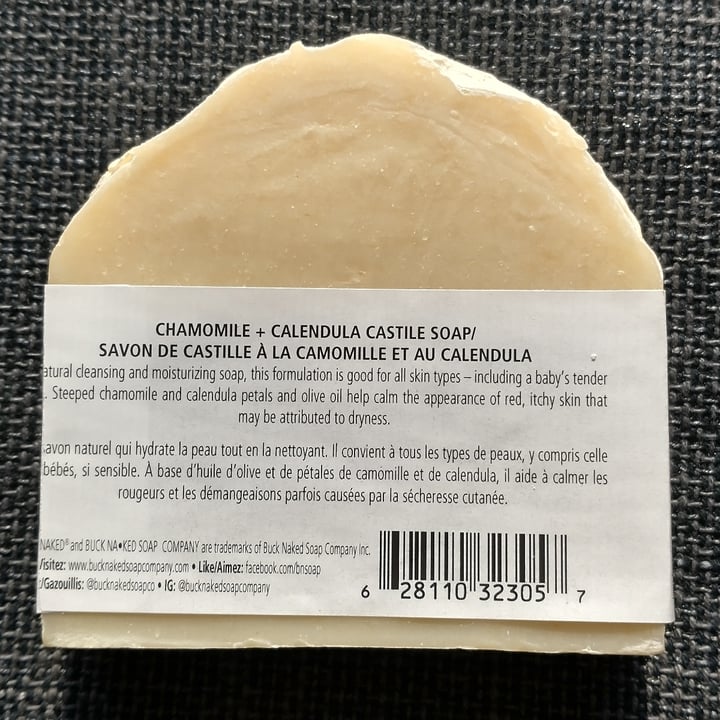 photo of Buck Naked Soap Company Chamomile + Calendula Castile Soap shared by @leposava on  14 Apr 2022 - review