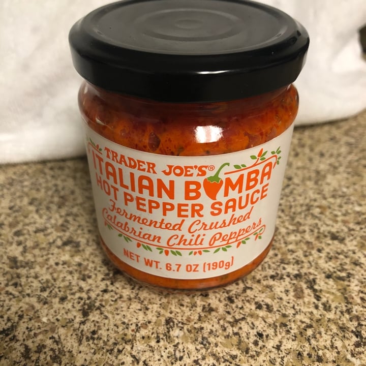 photo of Trader Joe's Italian bomba hot pepper sauce shared by @happyharo on  09 Feb 2020 - review