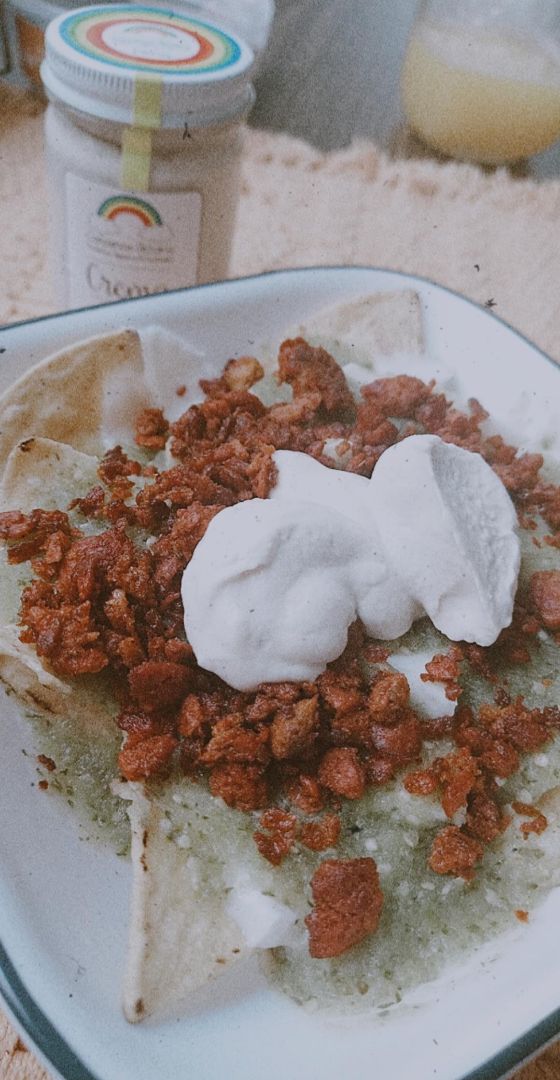 photo of Vegetal Chilaquiles con chorizo de soya shared by @marianamd90 on  31 Mar 2020 - review