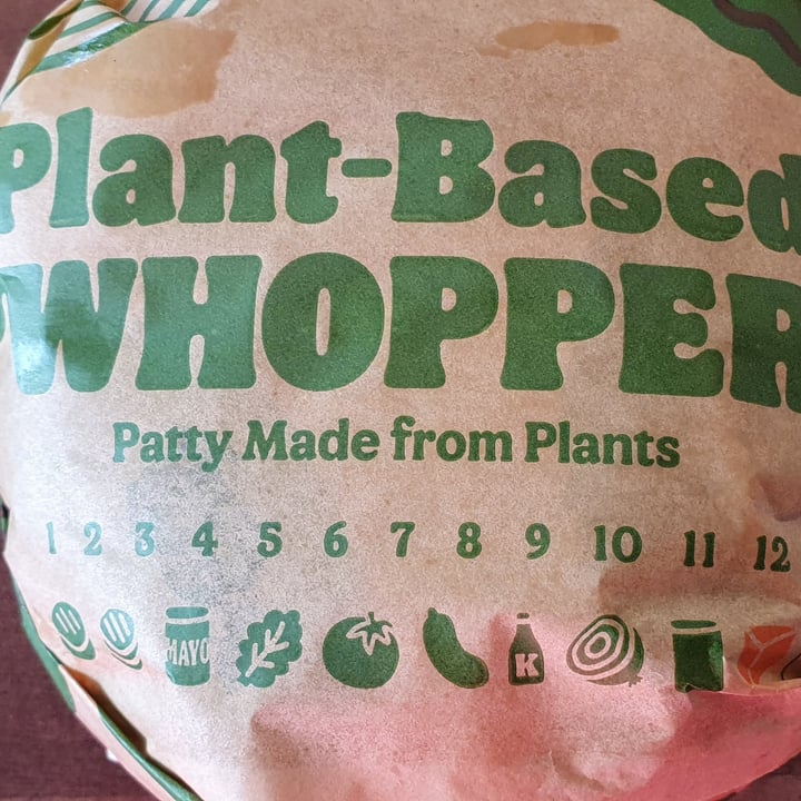 photo of Burger King Table View (Drive-thru) Plantbased Whopper shared by @laurenkinghorn on  13 Sep 2021 - review