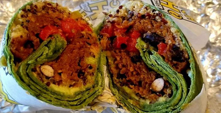 review photo of Which Wich Veggie Wrap shared by @dmccloskey on 15 Apr 2018 - review