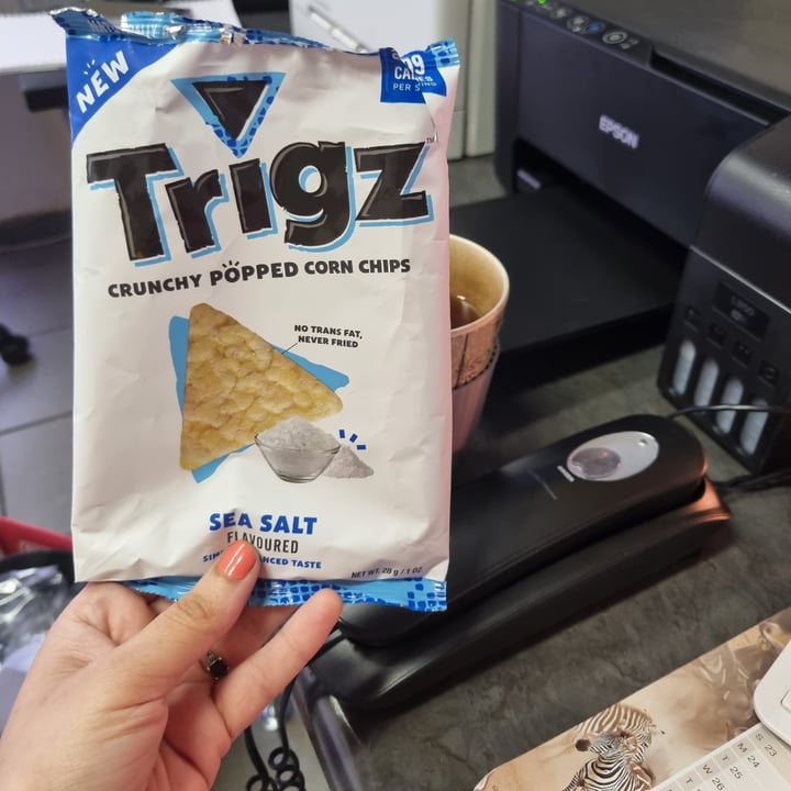 photo of Trigz Trigz crunchy Popped Chips Sea Salt shared by @wildfire on  13 Jan 2022 - review