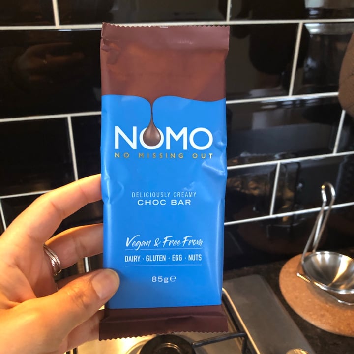photo of NOMO Creamy Chocolate Large Bars shared by @southernveganupnorth on  02 Feb 2021 - review