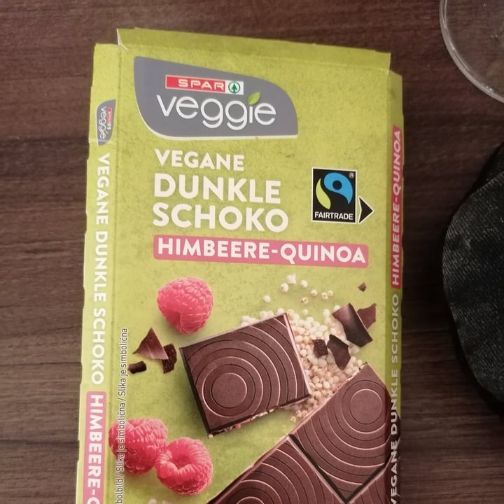 photo of Spar Veggie Vegane Dunkle Schoko Himbeere-Quinoa shared by @kanguru on  23 Nov 2022 - review