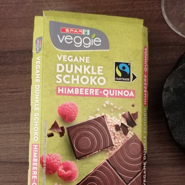 review photo of Spar Veggie Vegane Dunkle Schoko Himbeere-Quinoa shared by @kanguru on 23 Nov 2022 - review