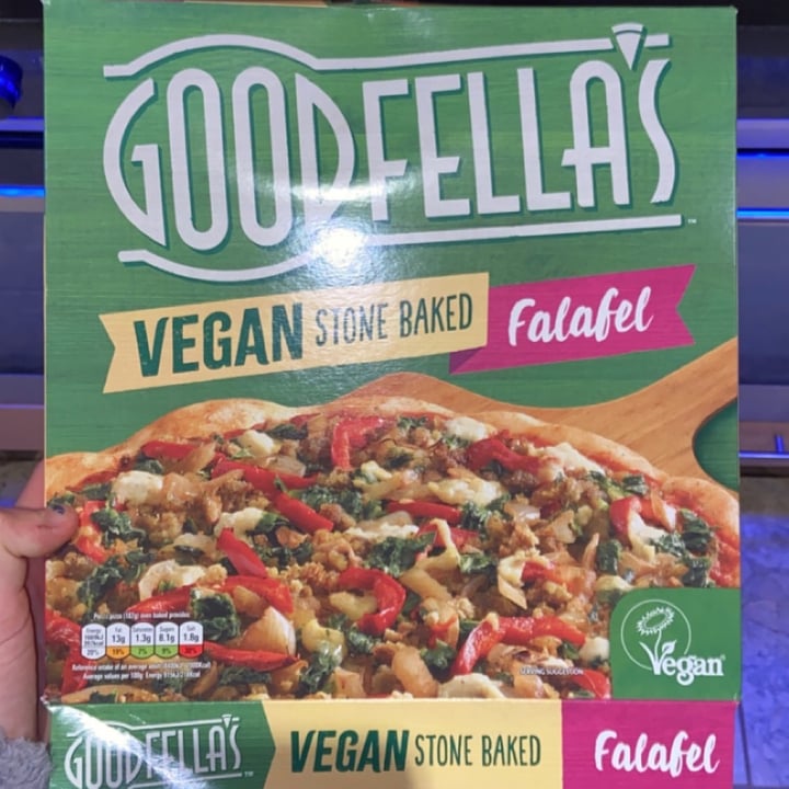 review photo of Goodfella's Good Fellas Vegan Falafel Pizza shared by @lewthevegan on 10 May 2020 - review