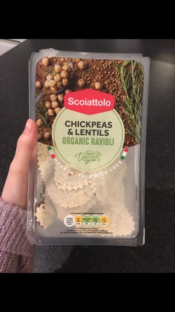 photo of Scoiattolo Chickpeas And Lentils Organic Ravioli shared by @920027163219592 on  05 Mar 2020 - review