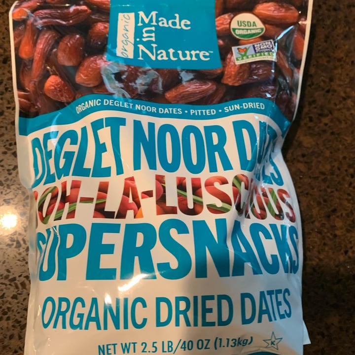 photo of Made in Nature Deglet noor dates shared by @beano on  29 May 2022 - review