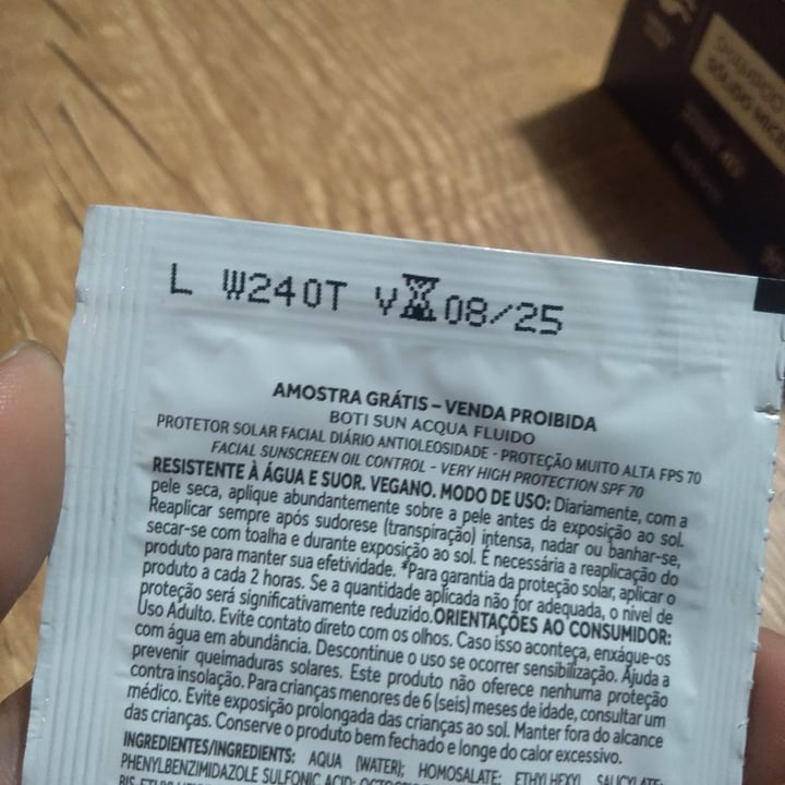 review photo of O Boticário protetor solar antioleosidade boti.sun shared by @juliendz on 13 Dec 2022 - review
