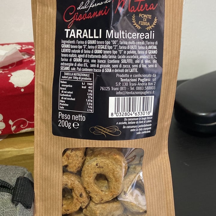 photo of Dal forno di Giovanni Matera Taralli Multicereali shared by @gaia98 on  07 Apr 2022 - review