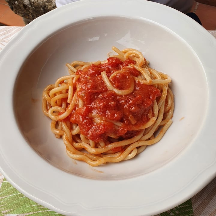 review photo of Pastinaca Vegetarian Restaurant Pici all'aglione shared by @elenamolinariii on 01 Sep 2021 - review