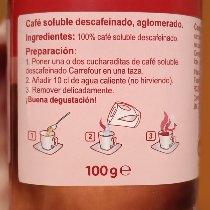photo of Carrefour Café soluble descafeinado shared by @lauratorrico on  09 Jul 2022 - review