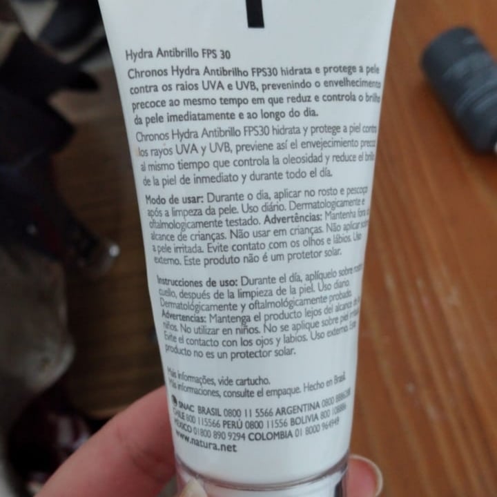 photo of Natura Chronos Protector Facial shared by @mariairaizoz on  04 Oct 2020 - review