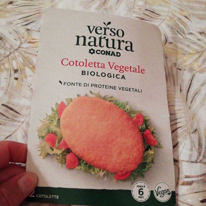 photo of Verso Natura Conad Veg Cotoletta Vegetale Biologica shared by @rominella on  20 Aug 2022 - review