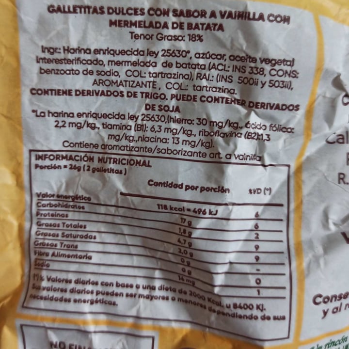 photo of Un Rincón Vegano Galletas Pepas de Vainilla con Batata shared by @unicorniorosa on  22 Apr 2022 - review