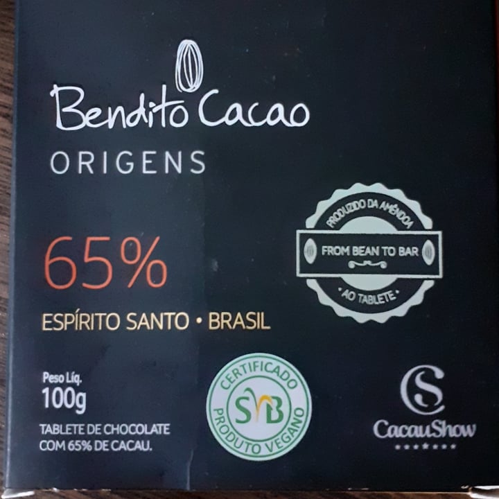 photo of Bendito Cacao Bendito Cacao Origens 65% shared by @andreiabragatto on  11 Jul 2022 - review