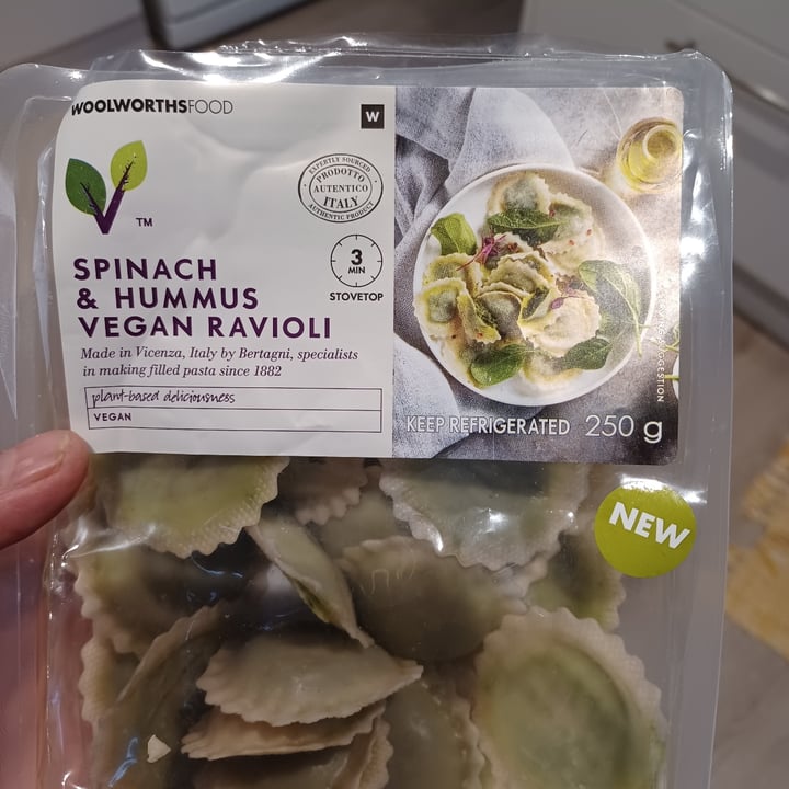 photo of Woolworths Food Spinach And Hummus Ravioli shared by @campsbayvegan on  18 Aug 2022 - review