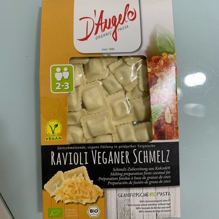 photo of D'Angelo Ravioli con crema vegana fundida shared by @nefos19 on  16 Aug 2022 - review
