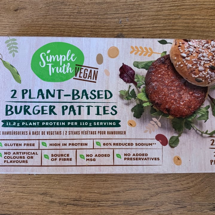 photo of Simple Truth Burger Patties shared by @jocromieveganjourney on  17 Mar 2022 - review