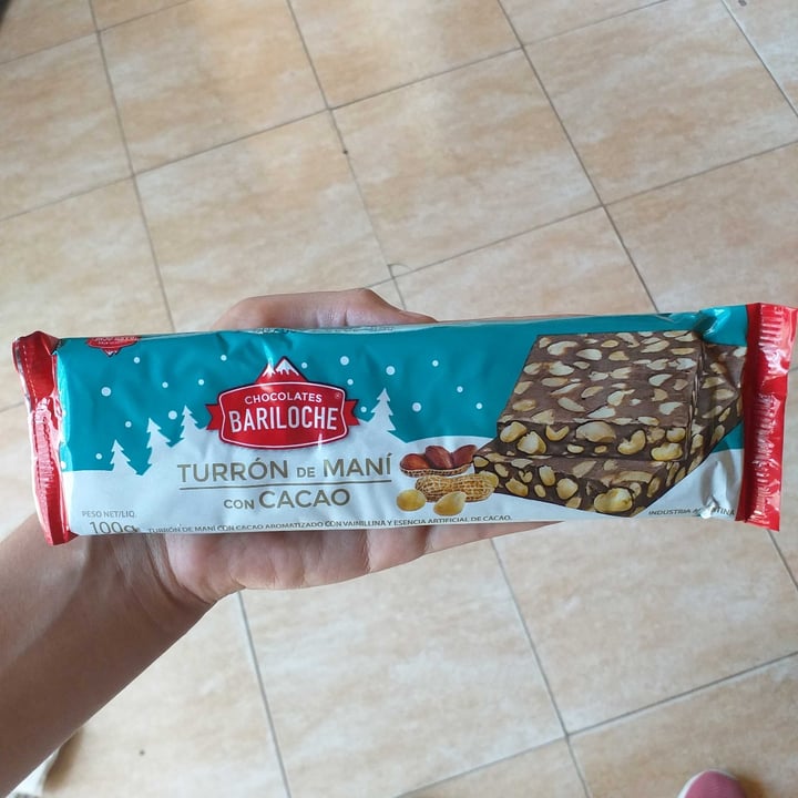 photo of Chocolates Bariloche Turron De Mani Con cacao shared by @tamaraveganism on  24 Dec 2020 - review