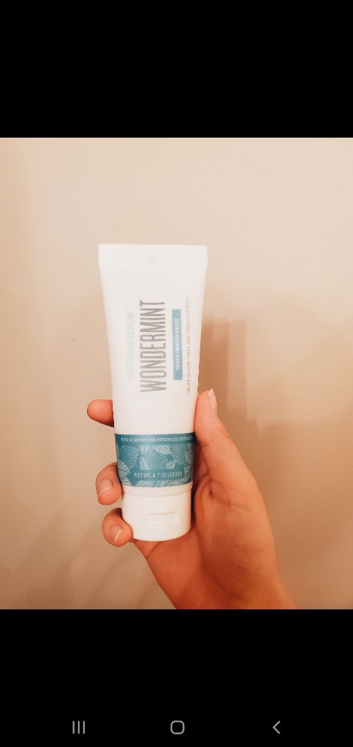 photo of Schmidt's Wondermint Tooth + Mouth Paste shared by @mishanovak on  01 Sep 2019 - review