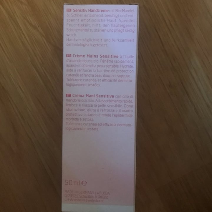 photo of Weleda Almond Hand Creme shared by @liviaslunch on  03 Jul 2022 - review