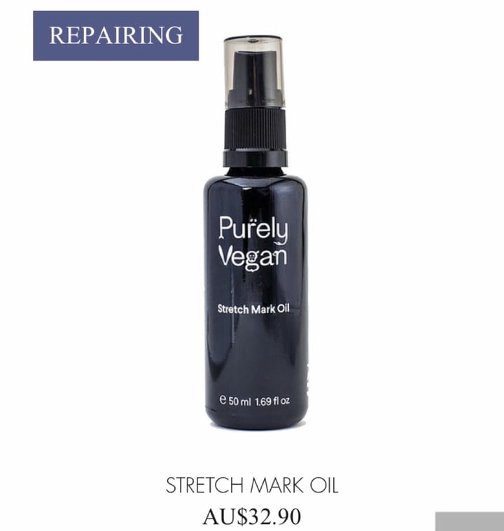 photo of Purely Vegan Stretch Mark Oil shared by @purelyvegan on  16 Apr 2020 - review