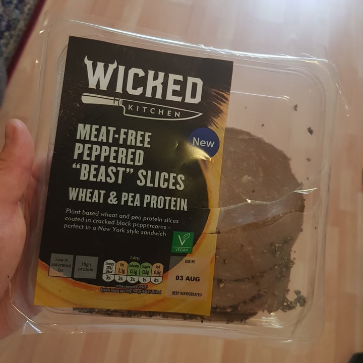 review photo of Wicked Meat-Free Peppered “Beast” Slices shared by @mollycawthorn on 28 Jul 2021 - review