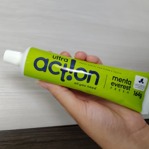 Ultra action Creme Dental com Flúor e Cálcio Menta Everest Fresh Reviews |  abillion