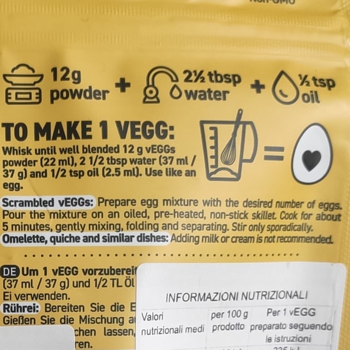 photo of Cultured Foods Vegan Egg Alternative For Omelette, Scramble, Cooking, Baking shared by @kemen on  09 Dec 2022 - review