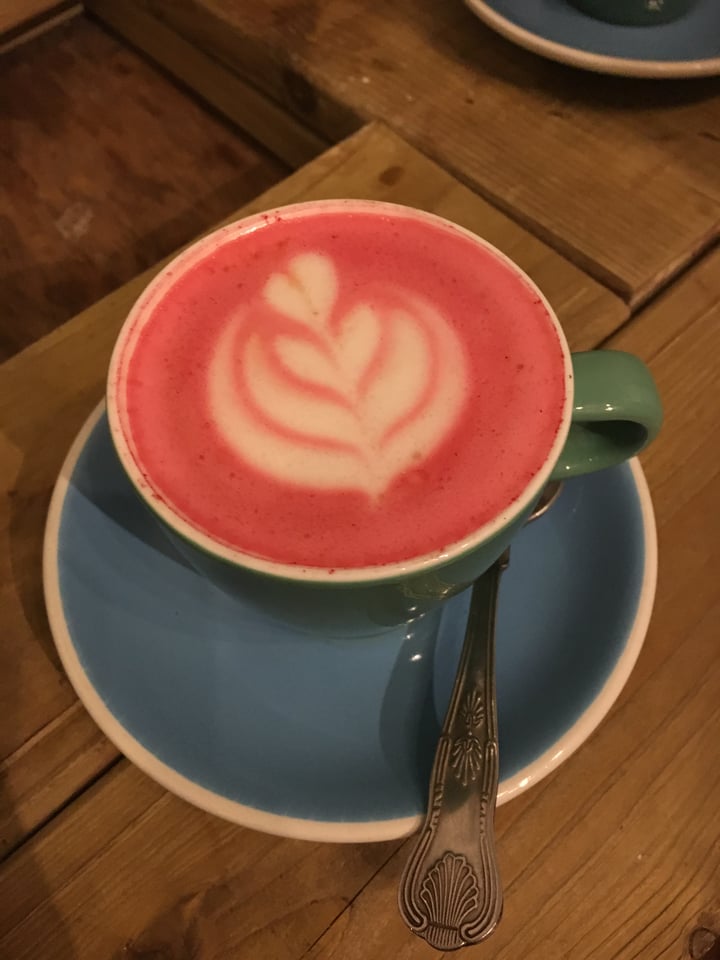 photo of CASCARA Beetroot latte shared by @theamicablevegan on  18 May 2020 - review