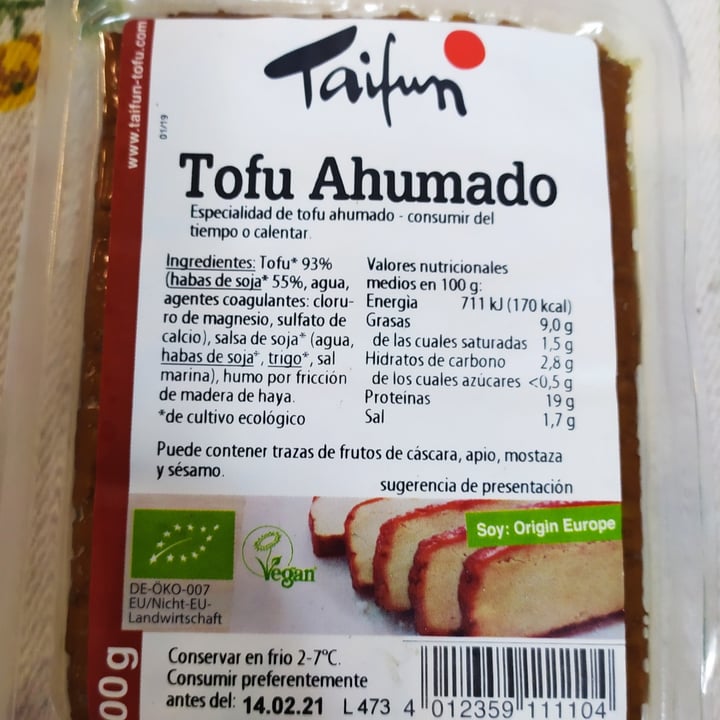 photo of Taifun Tofu ahumado shared by @javi74 on  20 Dec 2020 - review