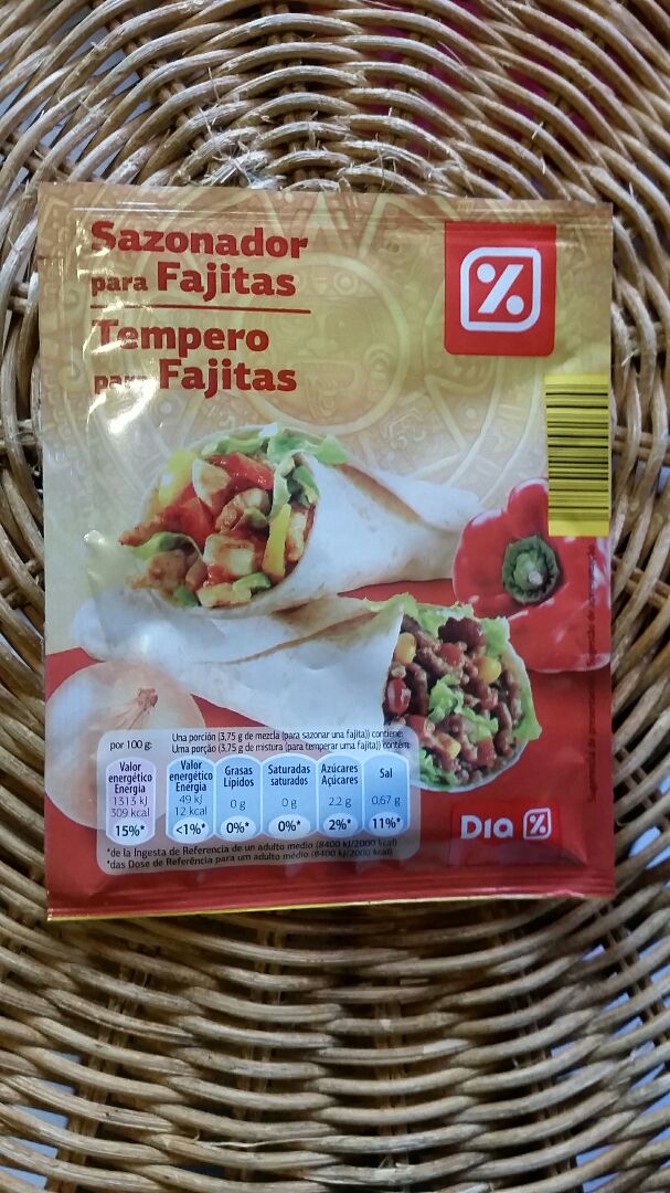 photo of Dia% Sazonador para fajitas shared by @trasta on  08 Apr 2020 - review