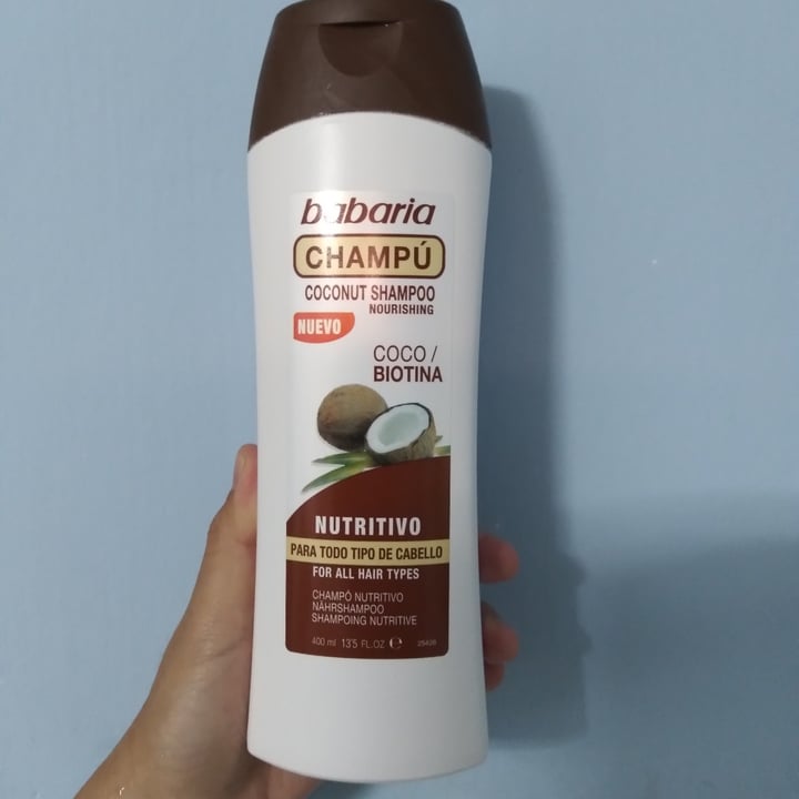 photo of Babaria Shampoo de coco shared by @accionantiespecista on  27 Feb 2022 - review