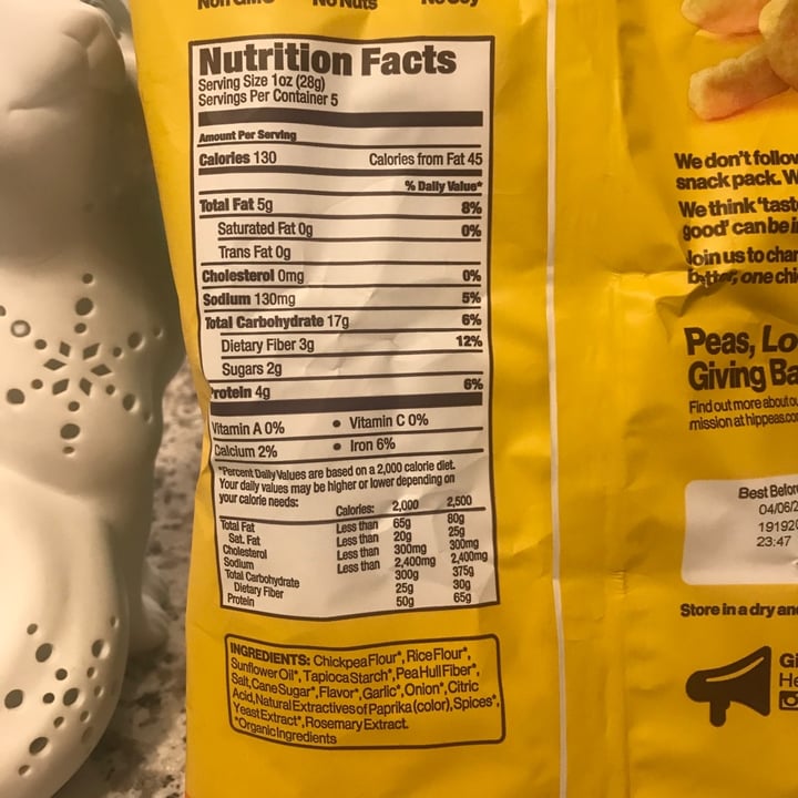 review photo of Hippeas Nacho Vibes Organic Chickpea Puffs shared by @rinn6440 on 18 Jan 2020 - review