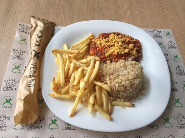 Foto del piatto “Prato vegano Com Carne De Soja”