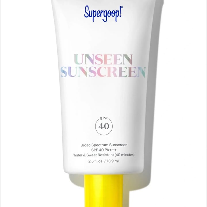 photo of Supergoop! Unseen Sunscreen SPF 40 shared by @oneatomicblonde on  24 May 2022 - review