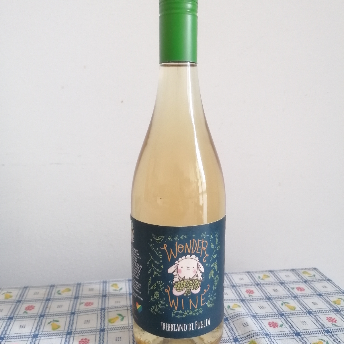 Vegan Wonder Wine on table