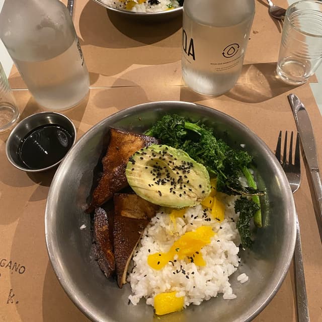 Photo of the dish “ensalada tofu marinado”