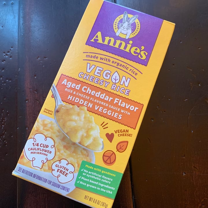 photo of Annie’s Vegan Cheesy Rice (Aged Cheddar Flavor) shared by @allhess on  05 Jul 2021 - review