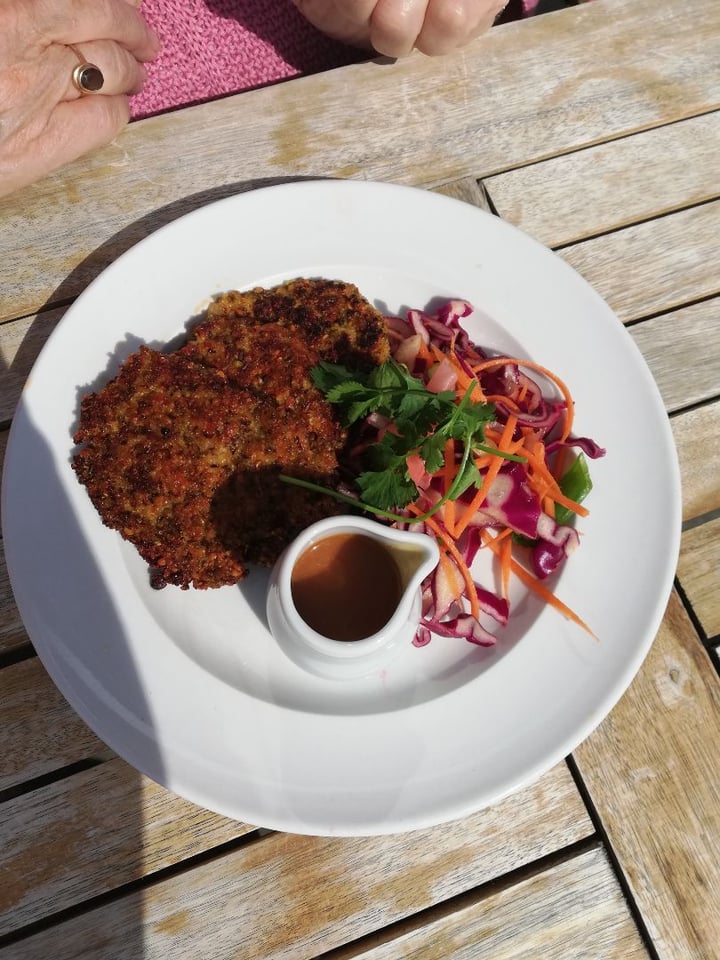 review photo of Little Green Social - Vegan restaurant Kimchi Pancakes shared by @hellsrocknroll on 10 Sep 2019 - review